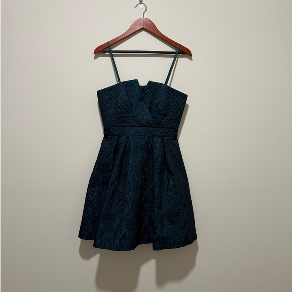 Aiden Blue Strapless Cocktail Dress - Picture 1 of 8